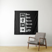 Grappige schaker Geek Periodic System Chemistry Wandkleed (In Situ (horizontaal))