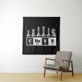 Grappige schaker Geek Periodic System Chemistry Wandkleed (In situ)