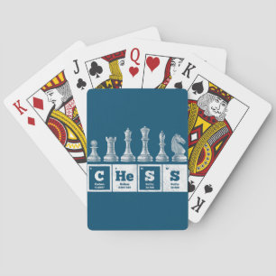 grappige schaker geek periodiek systeem scheikunde pokerkaarten