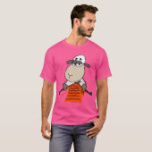 Grappige Schapen Breien T-shirt (Voorkant volledig)