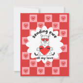 Grappige schapen Kinder klaslokaal Valentijnsdag Feestdagenkaart (Voorkant)