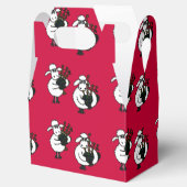 Grappige schapen spelen doedelzak geschenkdoos bedankdoosjes (Geopend)