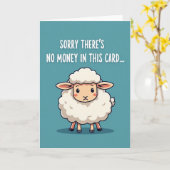 Grappige Schapen Verjaardagskaart Kaart (Gele Bloem)