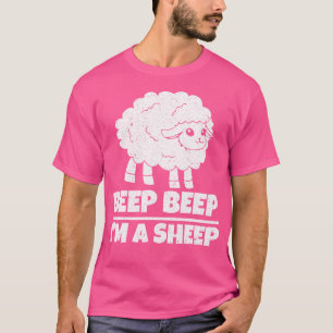 Grappige schapenboer piep ik ben een schaap t-shirt
