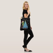 Grappige Schattige Alien Kerstman Versiert Ruimte  Tote Bag (Op model)