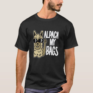 Grappige Schattige Alpaca Mijn Tassen Grafische La T-shirt