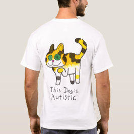 Grappige Schattige Autistische Hond Comic T-shirt