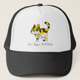 Grappige Schattige Autistische Hondenstrip Trucker Pet
