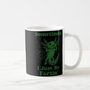 Grappige schattige axolotl scheet winden laten ik koffiemok