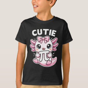 Grappige schattige axolotl symbool wiskunde leraar t-shirt