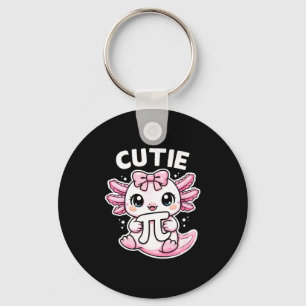 Grappige schattige axolotl symbool wiskundeleraar sleutelhanger