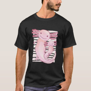Grappige Schattige Axolotls Wandelende Huisdier Vi T-shirt