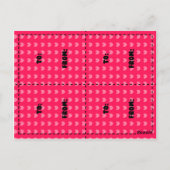 Grappige schattige cartoon dierlijke valentijnen b briefkaart (Achterkant)