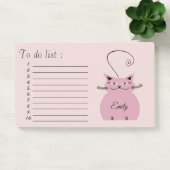 Grappige schattige cartoon kat "to do list" post-it® notes (Kantoor)