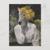 Grappige Schattige Dieren Vrouw Collage Briefkaart (Voorkant)