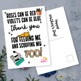 Grappige Schattige Gelukkige Moederdag Van Kat Briefkaart