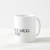 Grappige schattige gepersonaliseerde namen op koffiemok (Voorkant rechts)