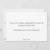 Grappige schattige groente aangepaste verjaardagsk kaart (Achterkant)