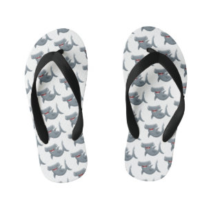 Grappige schattige hamerhaai cartoon kinder teenslippers