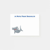 Grappige schattige hamerhaai cartoon post-it® notes (Voorkant)