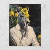 Grappige Schattige herten vrouw collage Briefkaart (Voorkant)