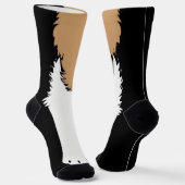 Grappige schattige hond puppy been Voeten poot Sokken (Gebogen)