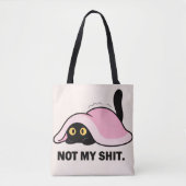 Grappige schattige humoristische kat dier citaten  tote bag (Voorkant)