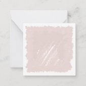 Grappige, schattige kat, met de hand geschilderde  notitiekaartje (Achterkant)