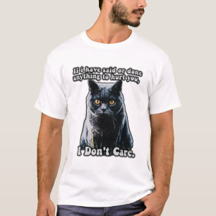 Grappige schattige katten meme voor kattenliefhebb t-shirt
