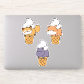 Grappige & Schattige Kawaii Dier Sticker Set (3 st
