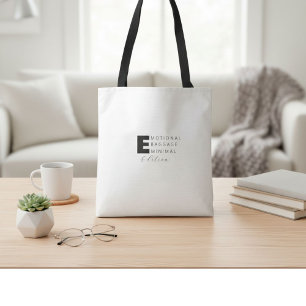 Grappige schattige  leuke humor typografie citaat  tote bag