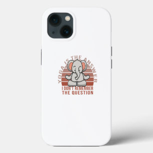 Grappige schattige olifant die yoga doet. Grappig iPhone 13 Hoesje