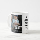 Grappige Schattige PAPPY Definitie 2 Foto Koffiemok (Voorkant links)