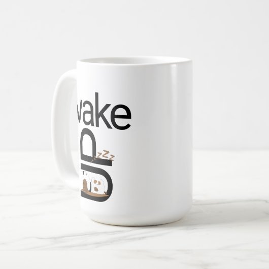 Grappige schattige populaire koffiemok (Voorkant links)