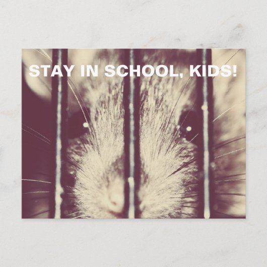 Grappige Schattige rat in de gevangenis Briefkaart (Voorkant)