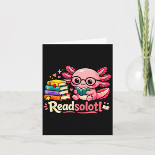 Grappige schattige readsolotl boeken axolotl liefh kaart