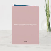 Grappige schattige roze uil Gelukkige Verjaardag Kaart (Achterkant)