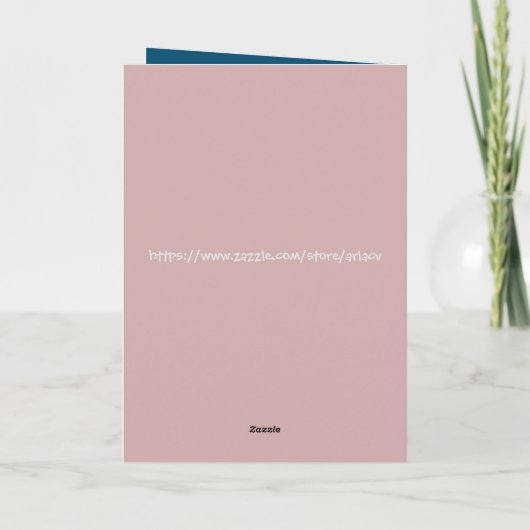 Grappige schattige roze uil Gelukkige Verjaardag Kaart (Achterkant)