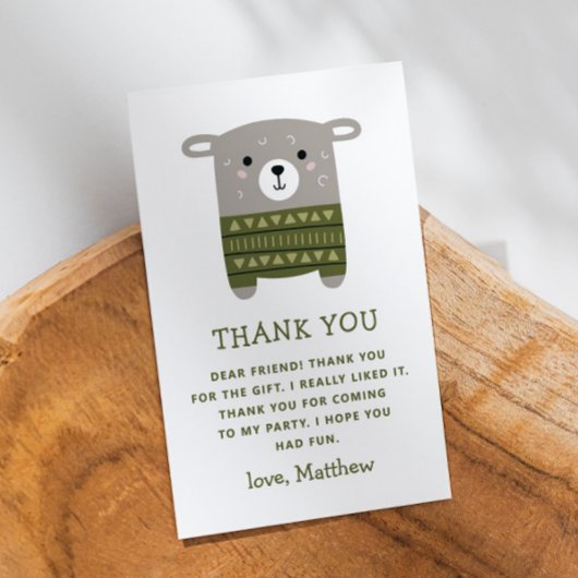 Grappige schattige schapen dier. Kinderen verjaard Bedankkaart