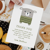 Grappige schattige schapen dier. Kinderen verjaard Bedankkaart