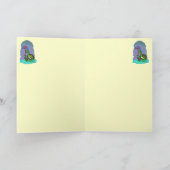 Grappige schattige schildpadden Happy Birthday, ma Kaart (Binnen)