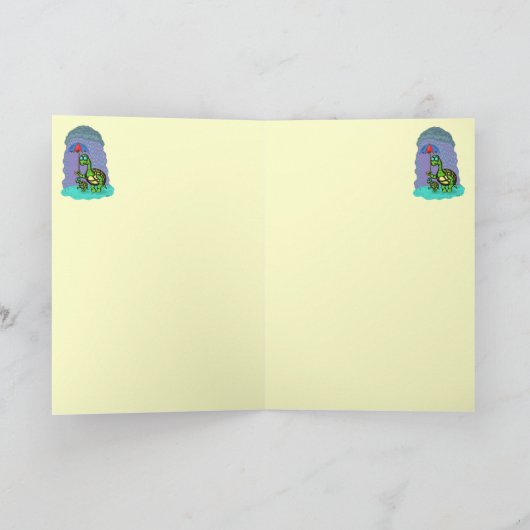 Grappige schattige schildpadden Happy Birthday, ma Kaart (Binnen)