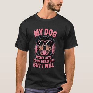 grappige schattige vrouwen rottie rottweiler eigen t-shirt