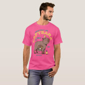 Grappige Schattigee anatomie van een capibara T-shirt (Voorkant volledig)