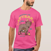 Grappige Schattigee anatomie van een capibara T-shirt (Voorkant)