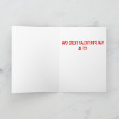 Grappige Schattigee avocado Valentijnsdag Kaart (Binnen)