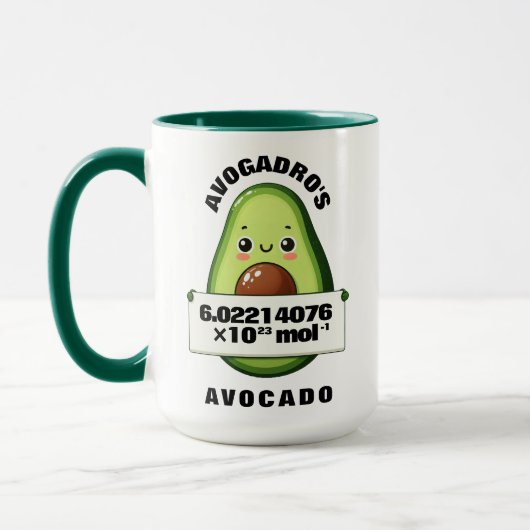 Grappige Schattigee avogadro's avocado Mok (Links)