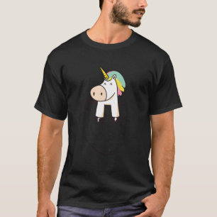Grappige Schattigee Baby eenhoorn in pocket mythis T-shirt