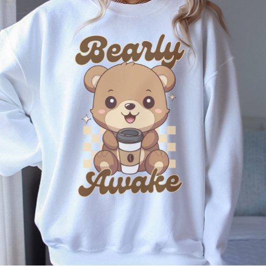 Grappige Schattigee Beer koffiepon Trui