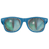 Grappige Schattigee Blue Cat Eyes Retro Zonnebril (Voorkant)